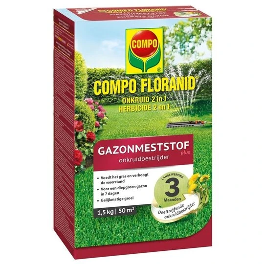 Compo Onkruidverdelger & Gazonmest; 2-in-1 1 Compo Onkruidverdelger & Gazonmest; 2-in-1