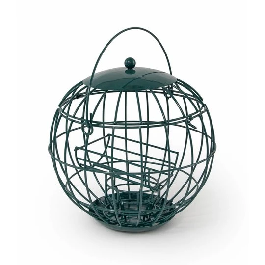 Vogelbescherming Nederland Pindakaaspothouder London Met Beschermkooi 1 Vogelbescherming Nederland Pindakaaspothouder London Met Beschermkooi